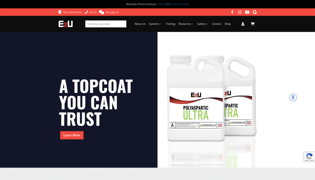 Homepage of Epoxy2U