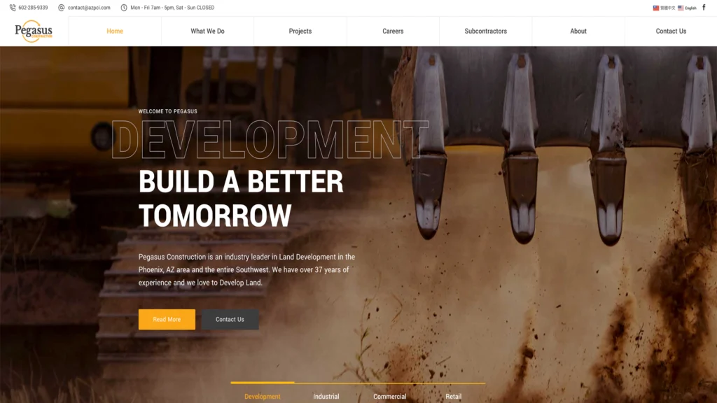 Homepage of Pegasus
