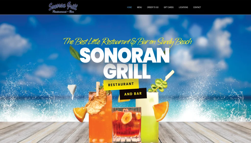 Homepage of Sonoran Grill
